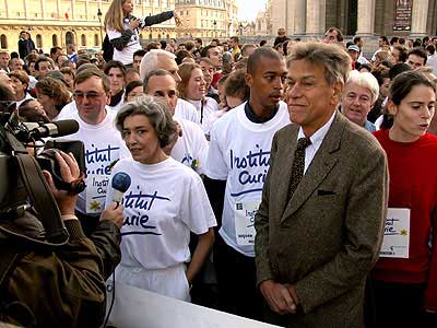 Claudie Haigneré et Pierre Gilles de Gennes