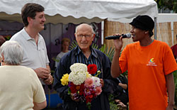 inauguration par Gilles Poux, maire de La Courneuve.